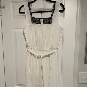 Talbots Casual White Sleeveless Dress with Tags